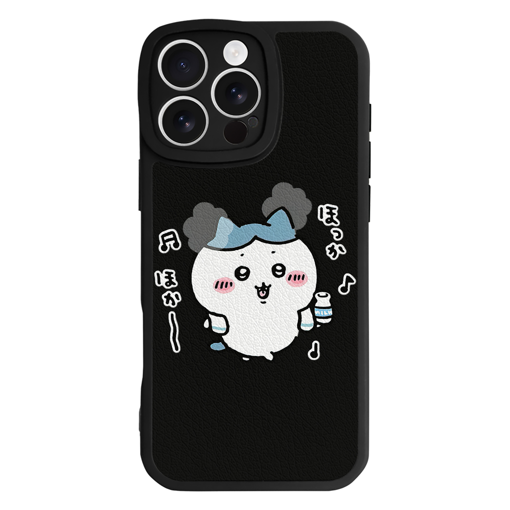 （画像用） ちいかわ ハチワレ Chii-kawa hachiware 【iPhone 16シリーズ対応】シリコンスマホケース（レザー調） 材質：シリコン